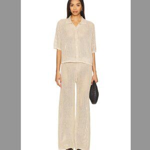 Barefoot Dreams Women's Cream and Tan Jumpsuit
